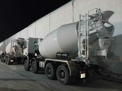 Concrete mixer in Iraq